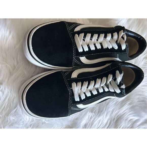 Vans Women's or men’s  Black and White Trainers unisex men’s 7 women’s 8.5 - Picture 7 of 7
